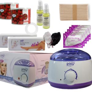 Wax Warmer, Hair Removal Waxing Kit, Electric Pot Heater Melts with Accessories